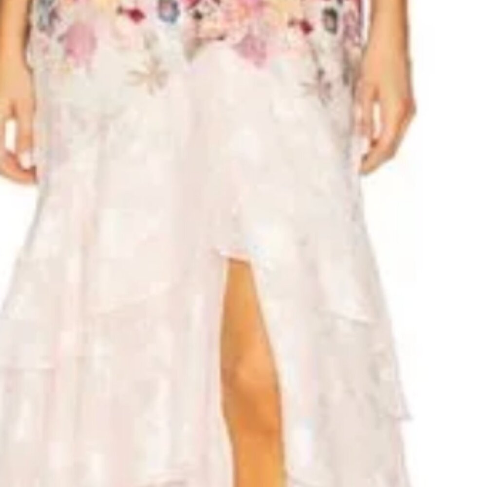NWT ELLIATT Perla Maxi Dress in Floral Multi Pink White Formal Gown M MSRP 315 - Picture 3 of 7